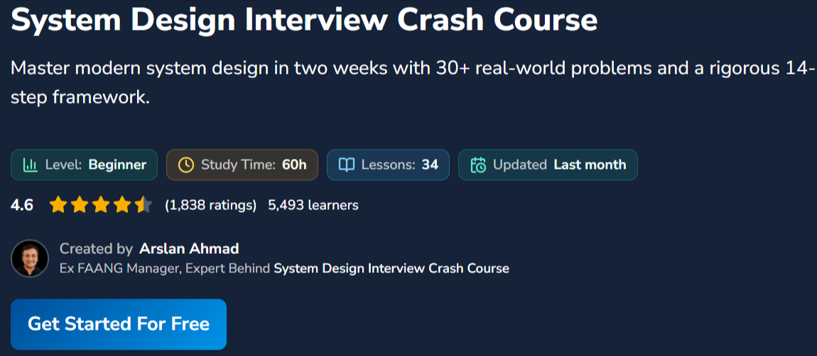 System Design Interview Crash Course