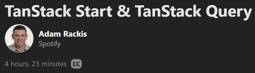  TanStack Start & TanStack Query