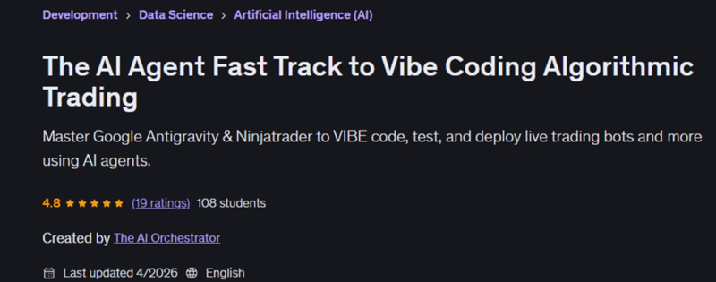  The AI Agent Fast Track to Vibe Coding Algorithmic Trading