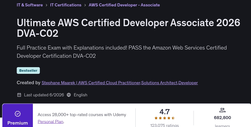Ultimate AWS Certified Developer Associate 2026 DVA-C02