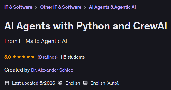 AI Agents with Python and CrewAI