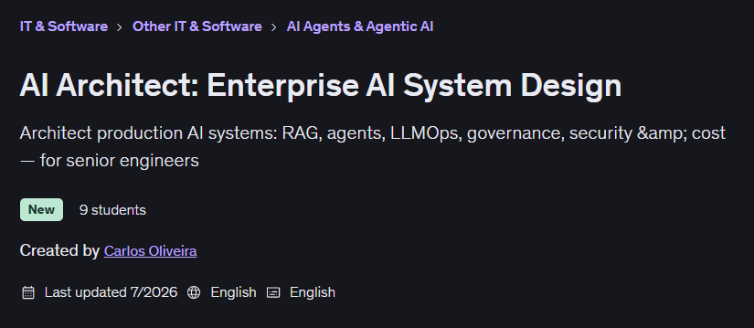 AI Architect: Enterprise AI System Design