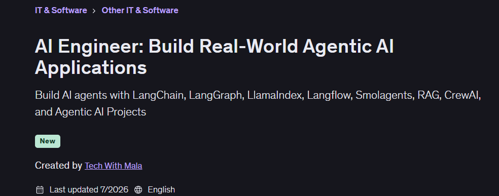 AI Engineer: Build Real-World Agentic AI Applications