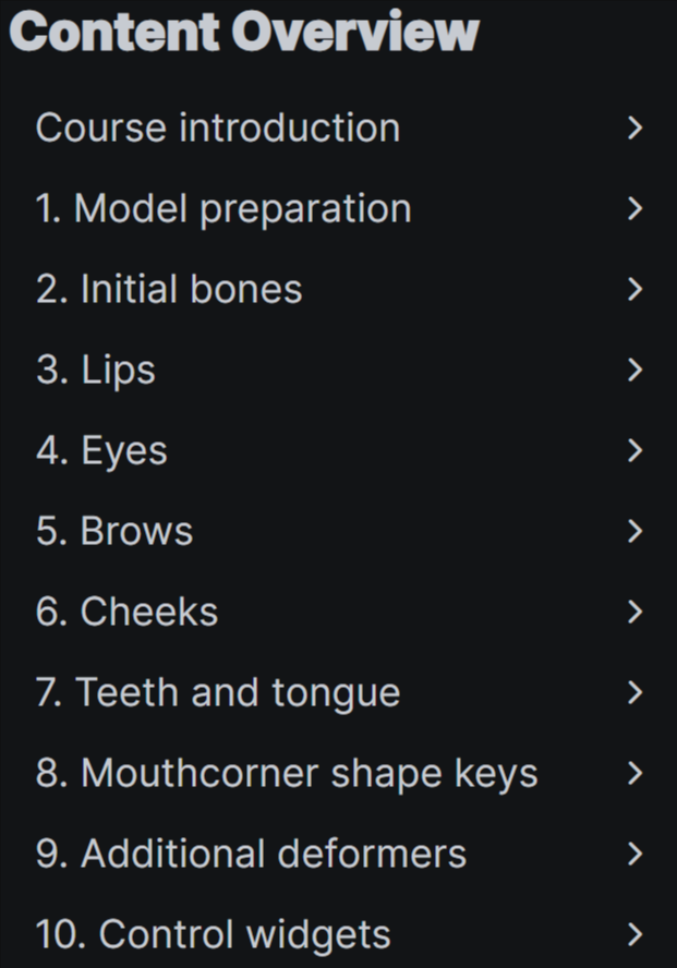 Advanced Facial Rigging
