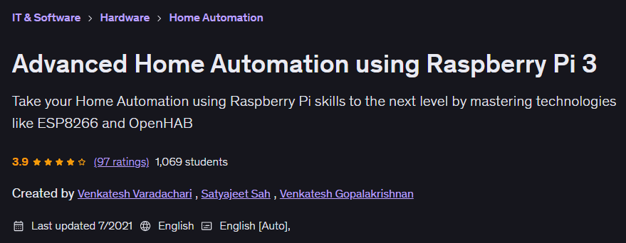 Advanced Home Automation using Raspberry Pi 3