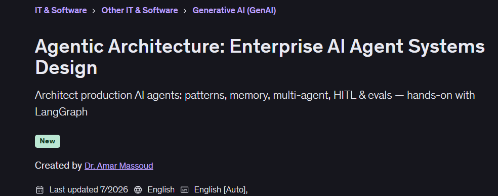 Agentic Architecture: Enterprise AI Agent Systems Design