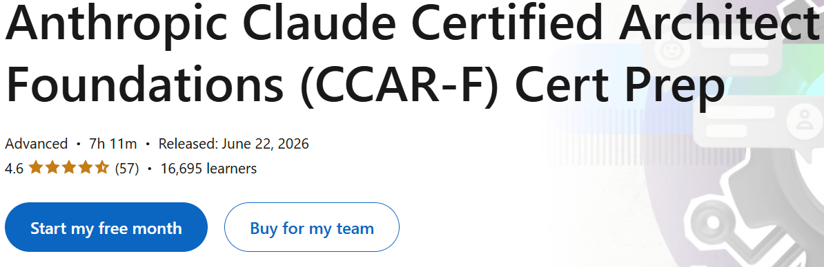 Anthropic Claude Certified Architect Foundations (CCAR-F) Cert Prep