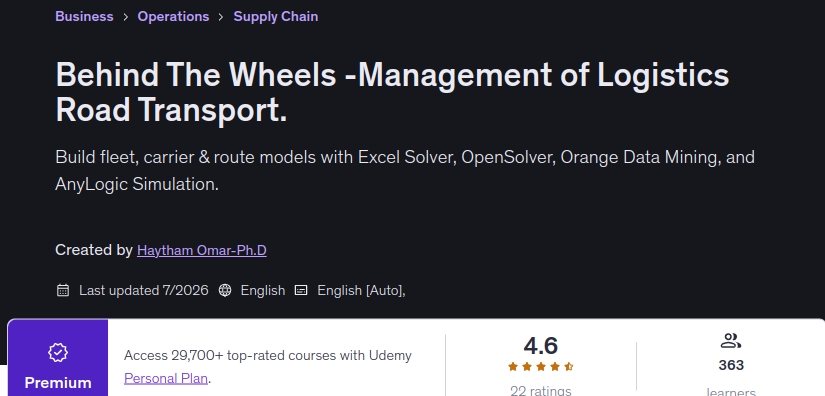 Behind The Wheels -Management of Logistics Road Transport.