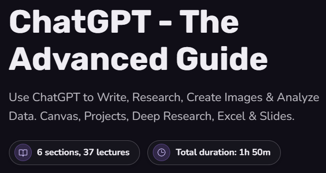 ChatGPT - The Advanced Guide
