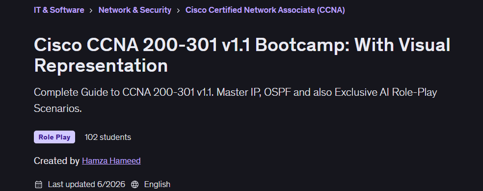 Cisco CCNA 200-301 v1.1 Bootcamp: With Visual Representation