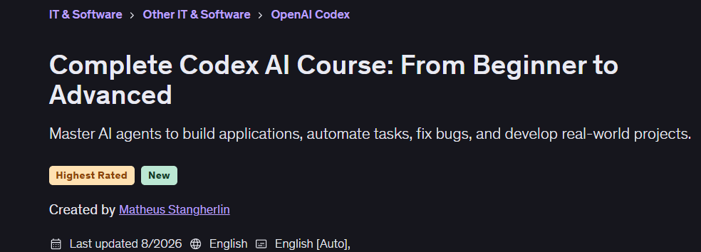 Complete Codex AI Course: From Beginner to Advanced