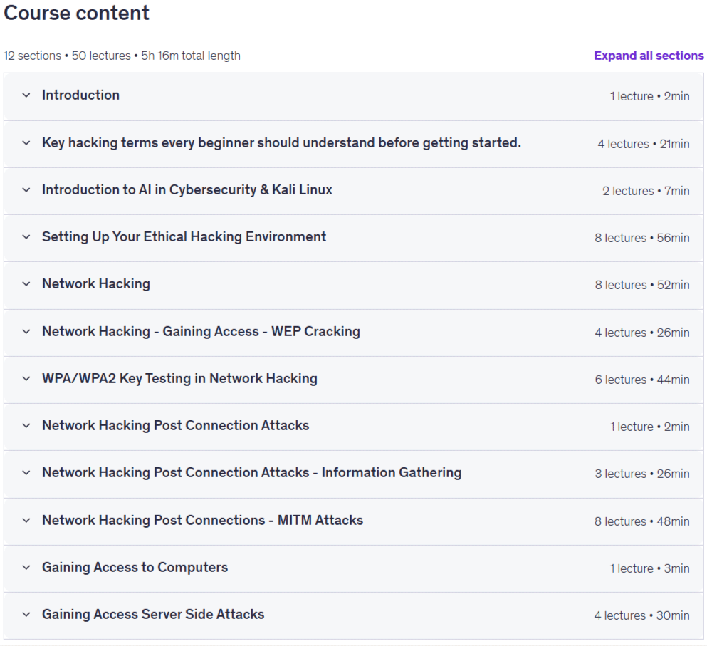 Complete Ethical Hacking & Cybersecurity Masterclass 
