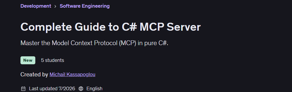 Complete Guide to C# MCP Server