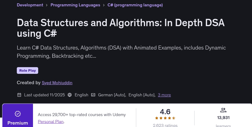 Data Structures and Algorithms_ In Depth DSA using C_