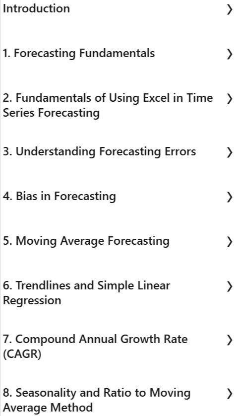 Excel Data Analysis for Supply Chain: Forecasting