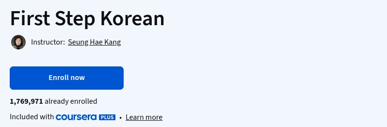 First Step Korean