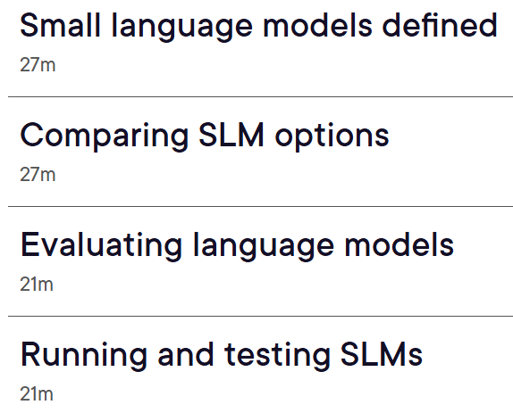Foundations of Small Language Model Engineering