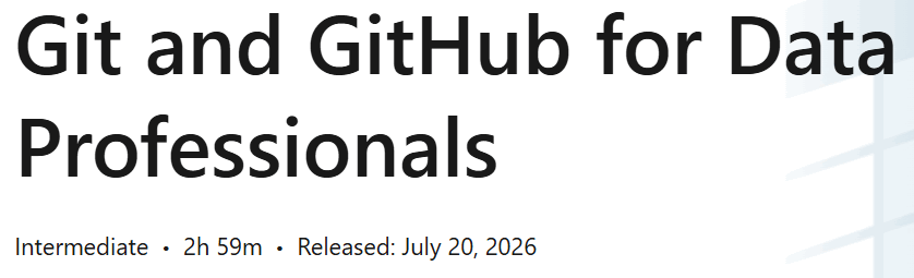 Git and GitHub for Data Professionals