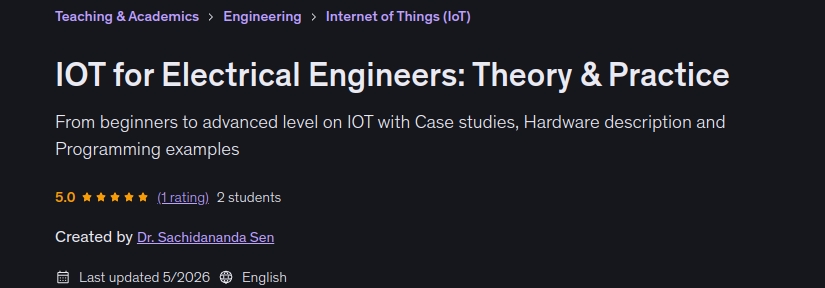 IOT for Electrical Engineers_ Theory & Practice