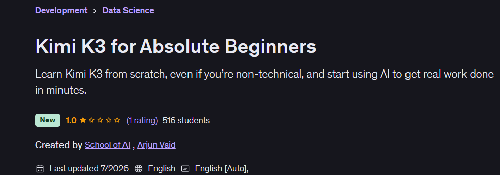 Kimi K3 for Absolute Beginners