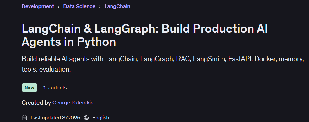 LangChain & LangGraph: Build Production AI Agents in Python