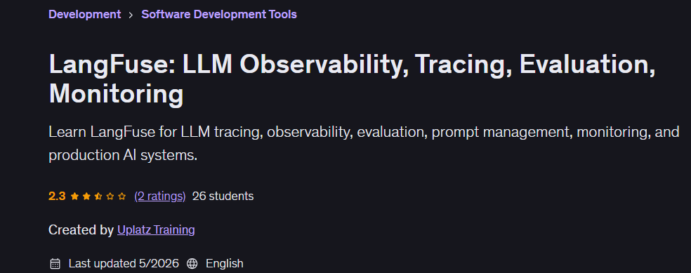 LangFuse: LLM Observability, Tracing, Evaluation, Monitoring