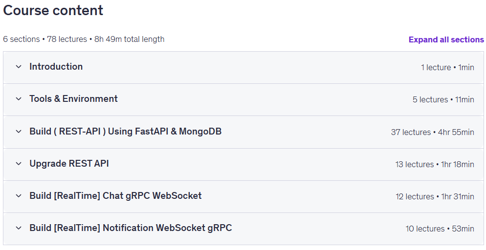 Learn Python FastApi ( RestAPI & WebSocket & gRPC ) MongoDB