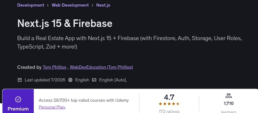 Next.js 15 & Firebase