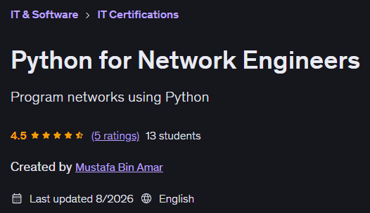 Python for Network Engineers