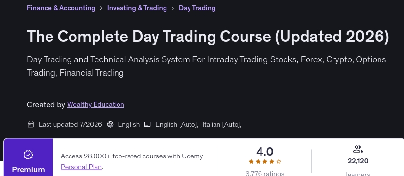 The Complete Day Trading Course (Updated 2026)