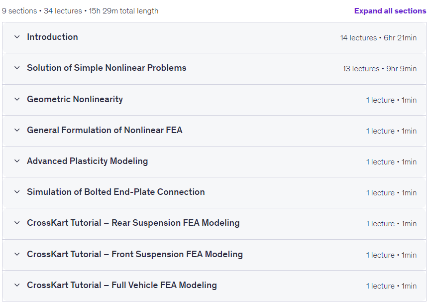 The Finite Element Method for Nonlinear Structural Analysis