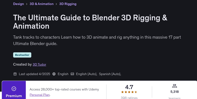 The Ultimate Guide to Blender 3D Rigging & Animation