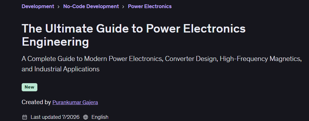 The Ultimate Guide to Power Electronics Engineering