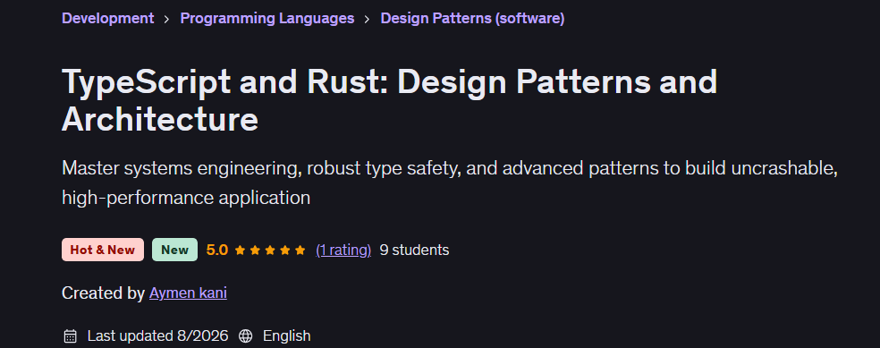 TypeScript and Rust: Design Patterns and Architecture