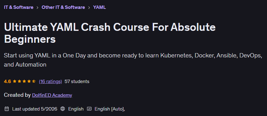 Ultimate YAML Crash Course For Absolute Beginners