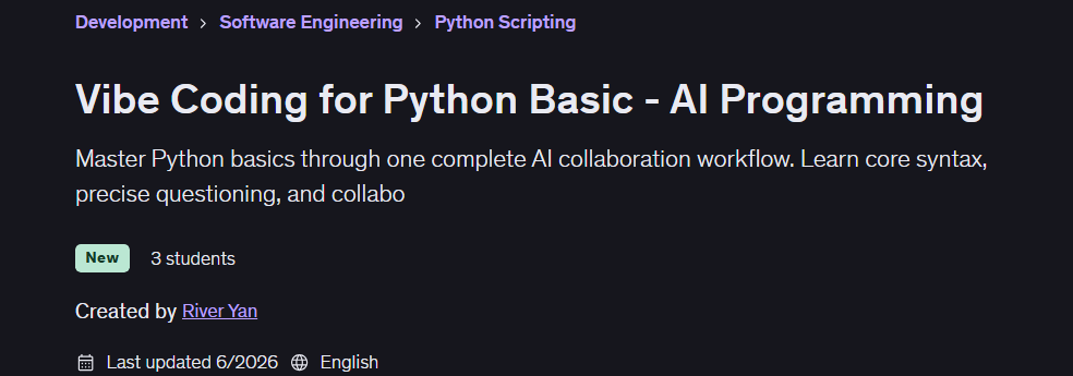 Vibe Coding for Python Basic - AI Programming