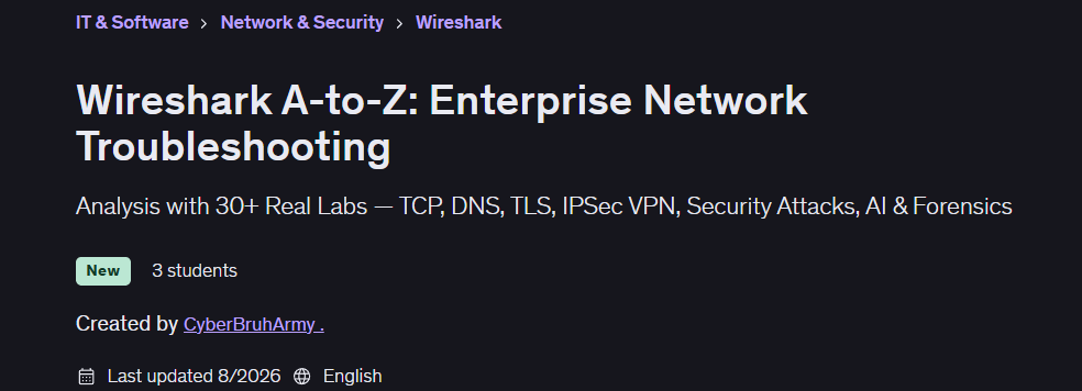 Wireshark A-to-Z: Enterprise Network Troubleshooting