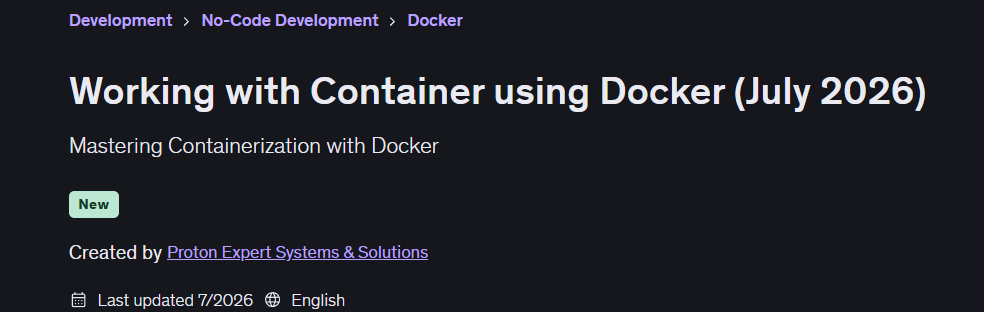Working with Container using Docker