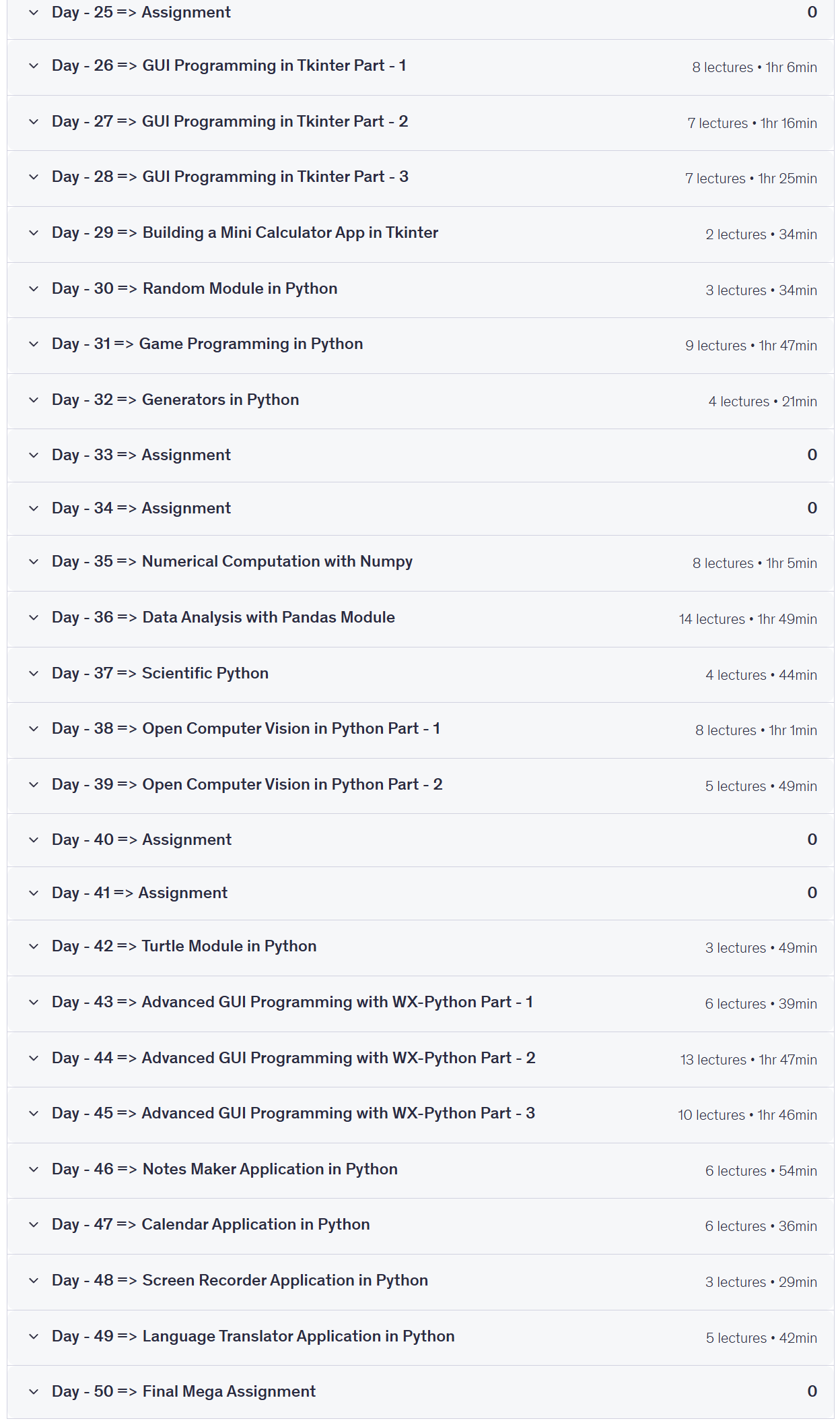50 Days of Python: From Zero to Making Pro Level Apps
