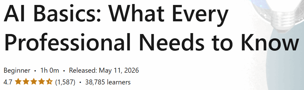 AI Basics: What Every Professional Needs to Know