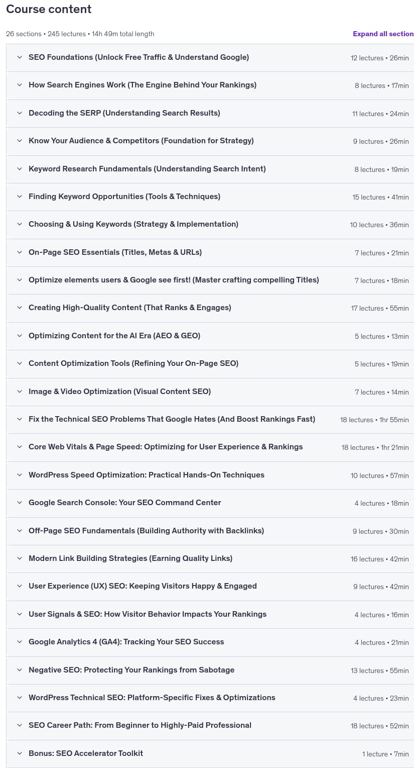 AI SEO Course 2026_ From Zero to Page-One Results (AEO, GEO)