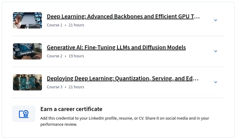 Advanced Deep Learning Architectures Specialization
