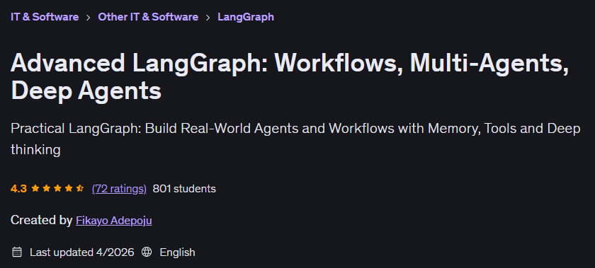 Advanced LangGraph: Workflows Multi-Agents Deep Agents