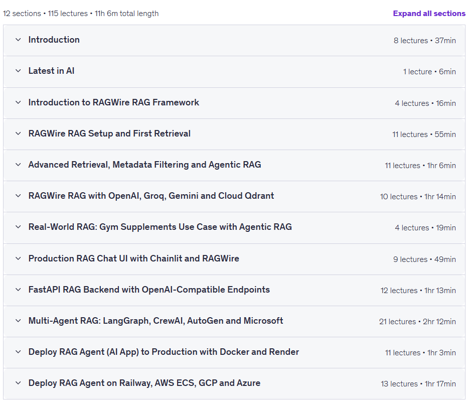 Advanced RAG: Build & Deploy Production GenAI Apps