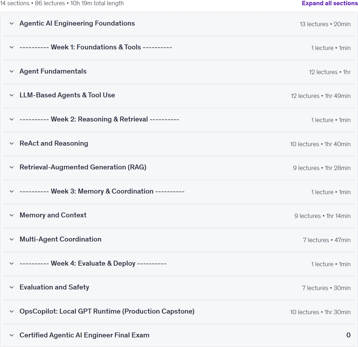 Agentic AI Engineer Bootcamp: AI Agents ReAct & RAG in C++