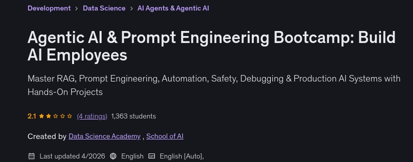 Agentic AI & Prompt Engineering Bootcamp_ Build AI Employees