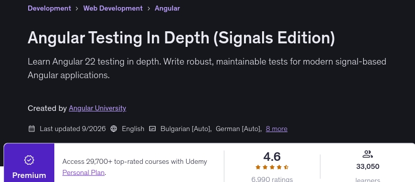 Angular Testing In Depth (Signals Edition)