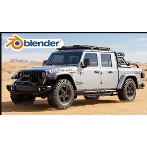 BLENDER_ Creating Jeep Gladiator Rubicon from A to Z