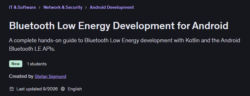 Bluetooth Low Energy Development for Android
