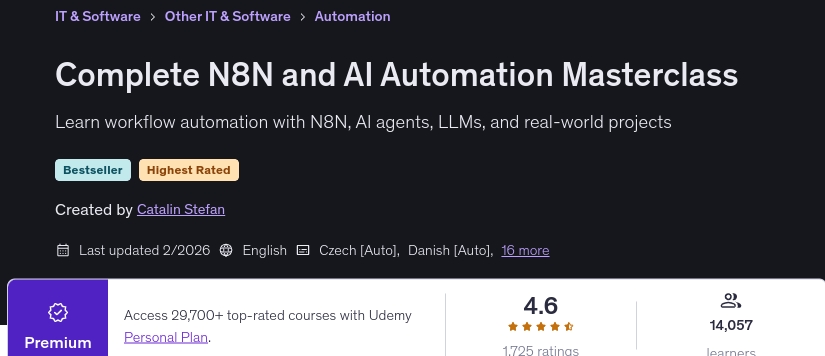 Complete N8N and AI Automation Masterclass